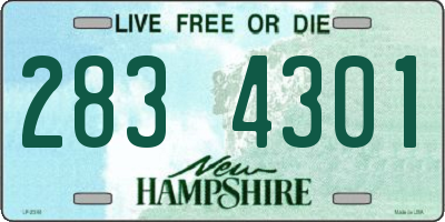 NH license plate 2834301
