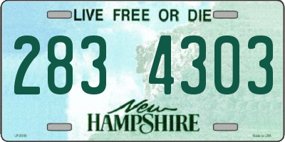 NH license plate 2834303