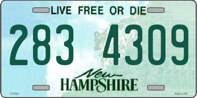 NH license plate 2834309