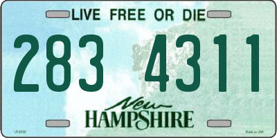 NH license plate 2834311