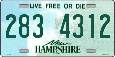 NH license plate 2834312
