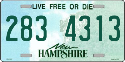 NH license plate 2834313