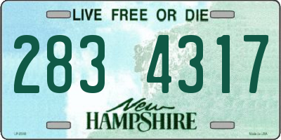 NH license plate 2834317