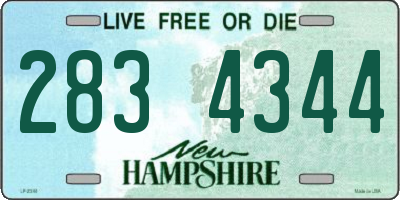 NH license plate 2834344
