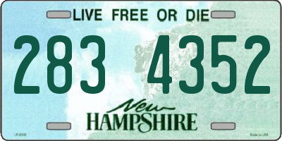 NH license plate 2834352