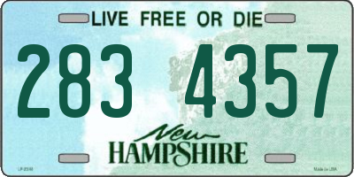 NH license plate 2834357
