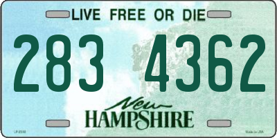 NH license plate 2834362