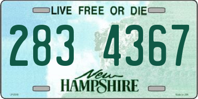NH license plate 2834367