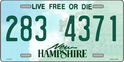 NH license plate 2834371