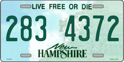 NH license plate 2834372