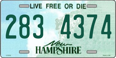 NH license plate 2834374