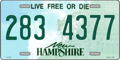 NH license plate 2834377
