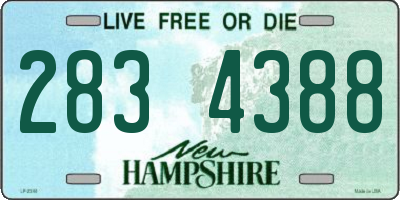 NH license plate 2834388
