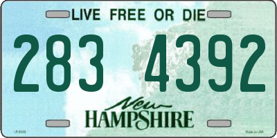 NH license plate 2834392