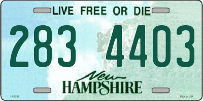 NH license plate 2834403