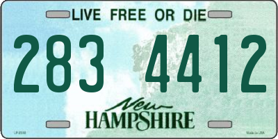 NH license plate 2834412
