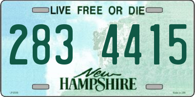 NH license plate 2834415