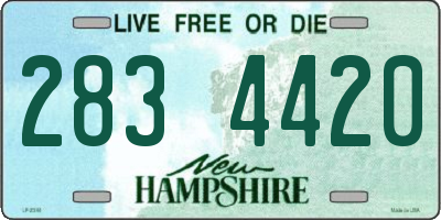 NH license plate 2834420
