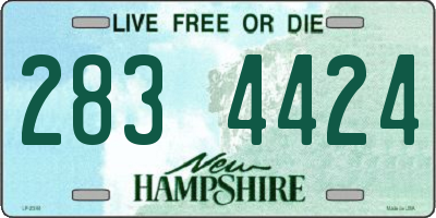 NH license plate 2834424