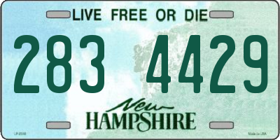 NH license plate 2834429
