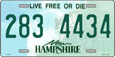 NH license plate 2834434