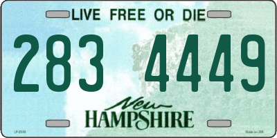 NH license plate 2834449