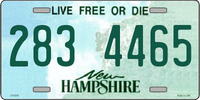 NH license plate 2834465