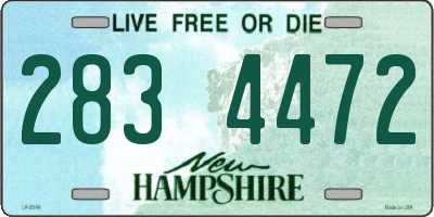 NH license plate 2834472