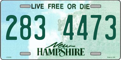 NH license plate 2834473