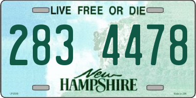 NH license plate 2834478