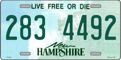 NH license plate 2834492
