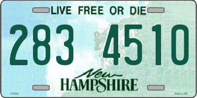 NH license plate 2834510