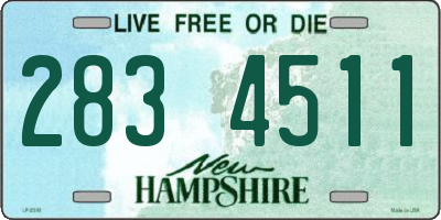 NH license plate 2834511