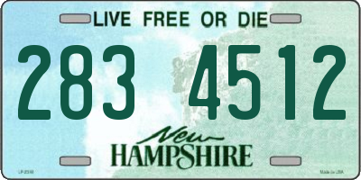 NH license plate 2834512