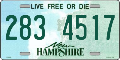 NH license plate 2834517