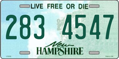 NH license plate 2834547