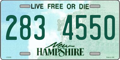 NH license plate 2834550