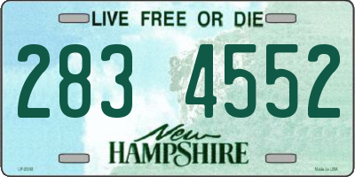 NH license plate 2834552