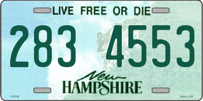 NH license plate 2834553