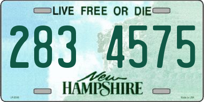 NH license plate 2834575