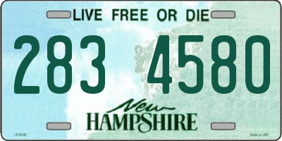 NH license plate 2834580