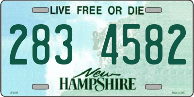 NH license plate 2834582