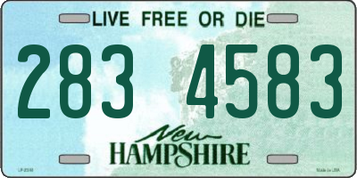 NH license plate 2834583