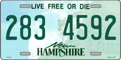 NH license plate 2834592