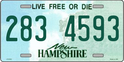 NH license plate 2834593