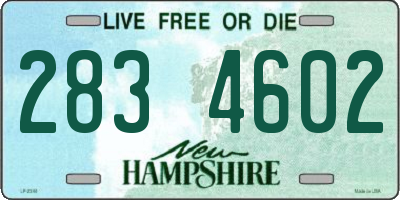 NH license plate 2834602