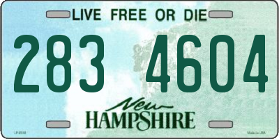 NH license plate 2834604