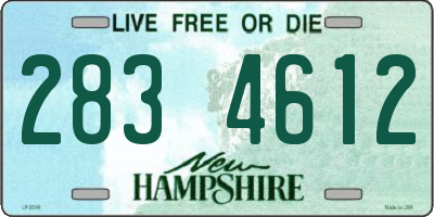 NH license plate 2834612