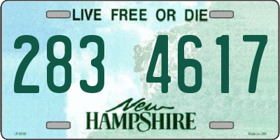 NH license plate 2834617