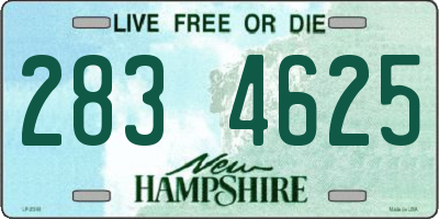 NH license plate 2834625